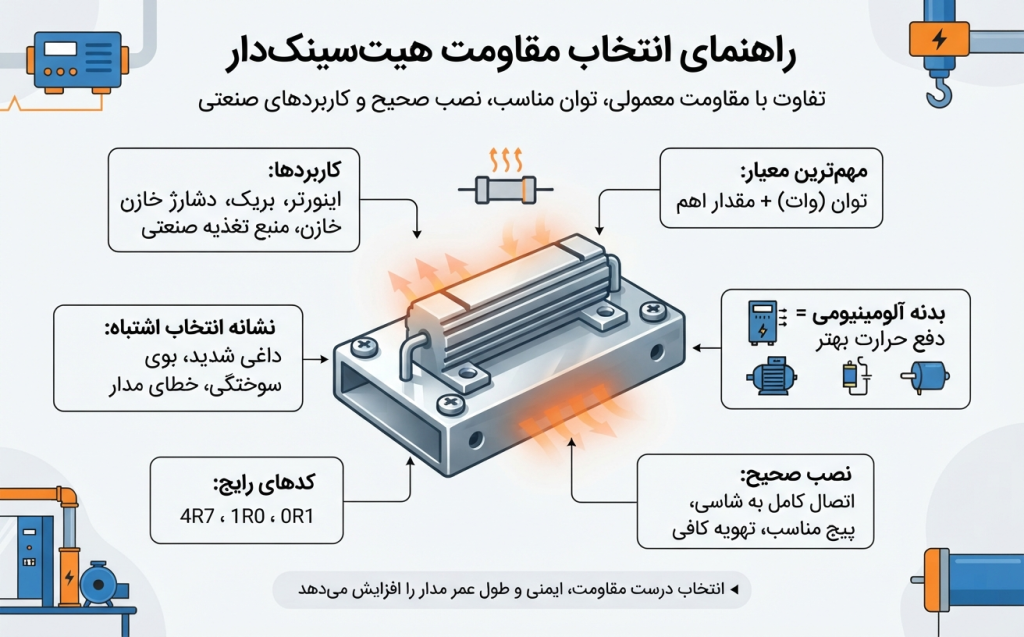 مقاومت هیت سینک دار
